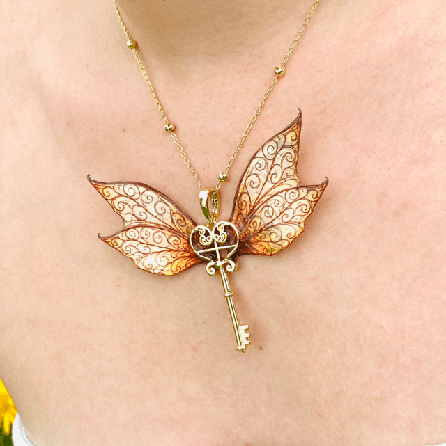 Clé du crépuscule d’or - collier