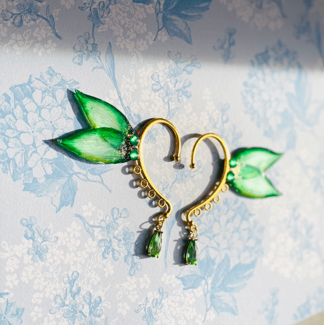 Earcuff Vert intense 