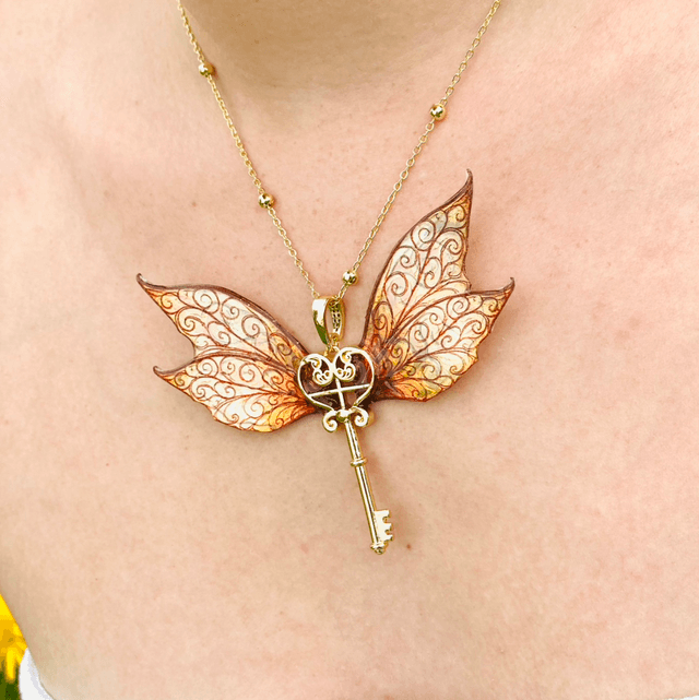 Clé du crépuscule d’or - collier